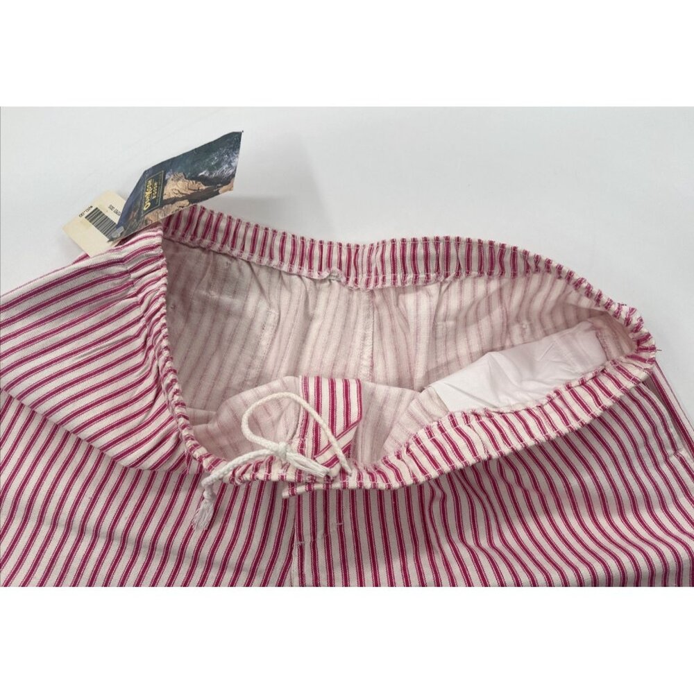 Vintage OshKosh Shorts Mens Large Red Striped Cotton Railroad Conductor NWT - Picture 6 of 16